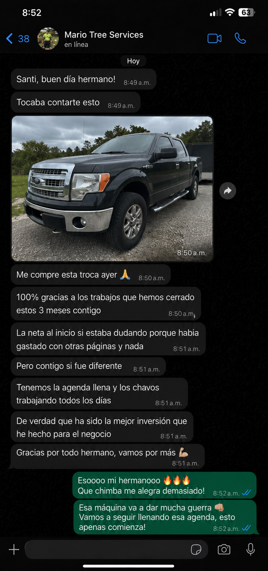 Resultado de cliente: MARIO GUTIERREZ